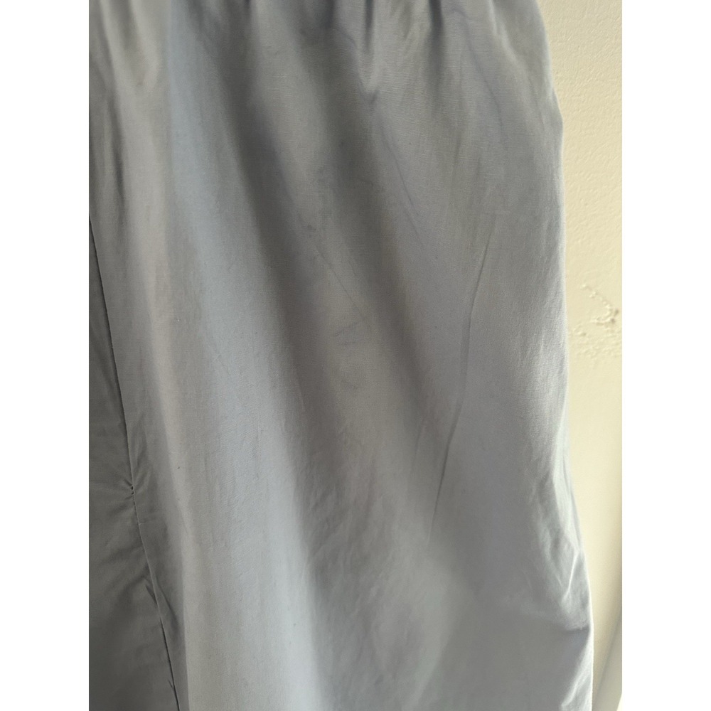 WAYF‎ Women Blue Puff Sleeve Bow Open Back Midi Dress Size M Cottagecore - Picture 8 of 8